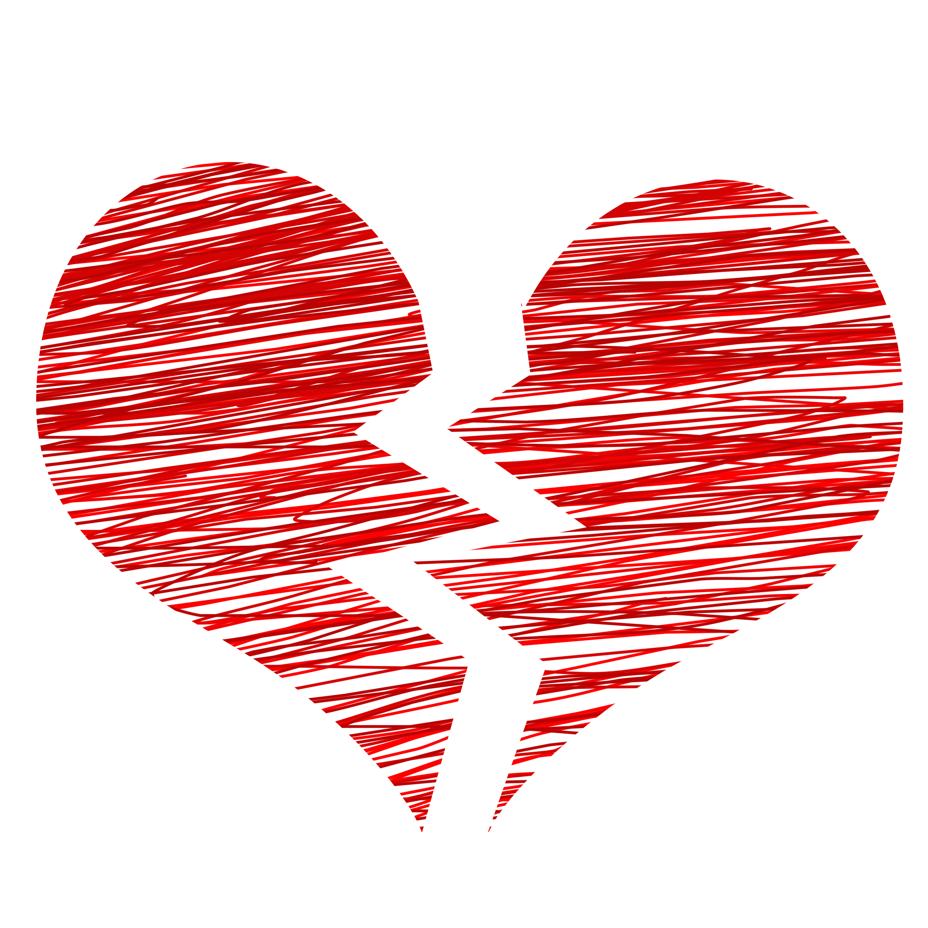 Heart Broken Heart Separation royalty-free stock illustration. Free for use & download